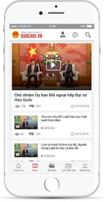 Cổng thông tin điện tử Quốc Hộ android App screenshot 4